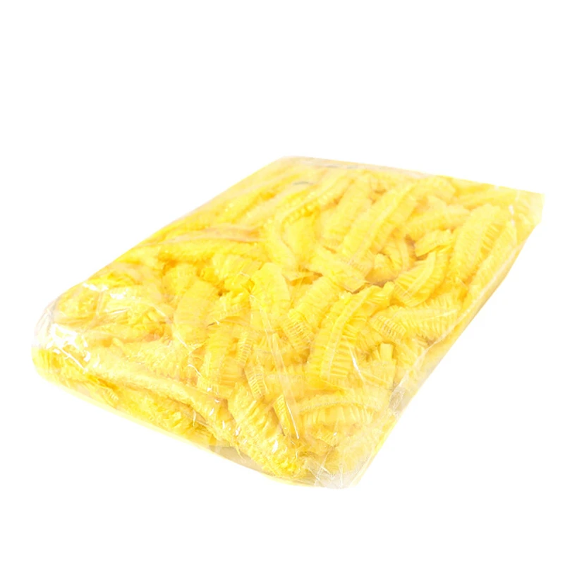 100 transparent plastic shower caps waterproof and dustproof for spa salon Durable practical and convenient household items