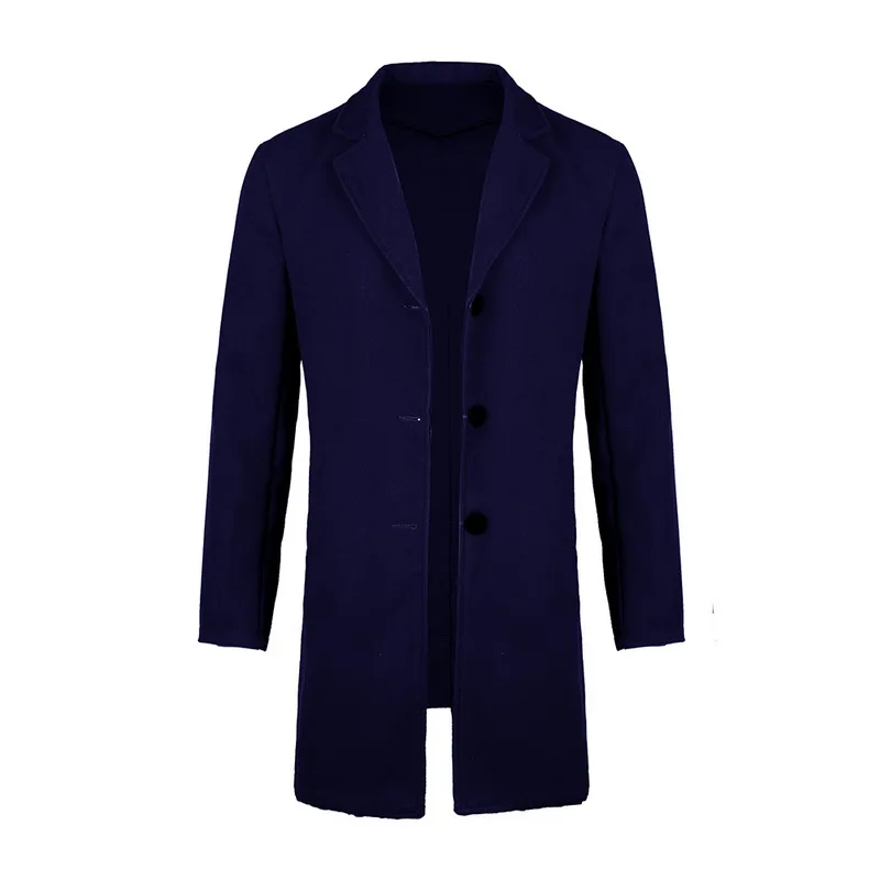 Vertvie, зимнее шерстяное пальто, мужское, длинное, теплое, Бизнес Стиль, смесь, пальто, осень, Ретро стиль, Тренч, пальто, высокое качество, верхняя одежда, пиджак