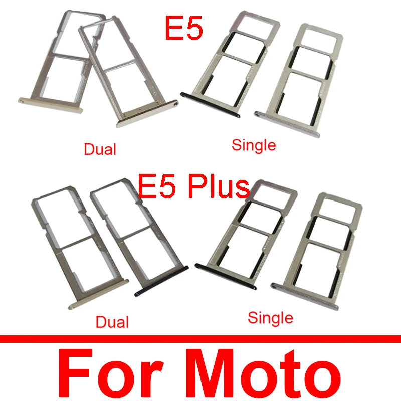 New Sim Card Tray Holder For Motorola Moto E5 Xt1944 / E5 Plus Xt1924