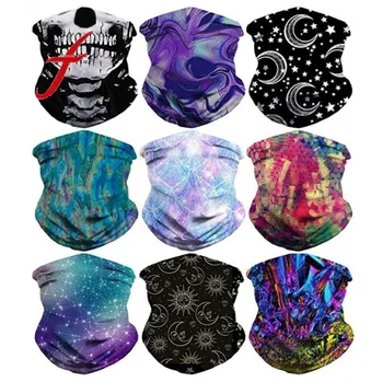 

Feitong 9PCS Men Women Magic Sacves Neck Bandanas Unisex Outdoor Headband Scarf Neck Windproof UV Protection Face Neck Headwear