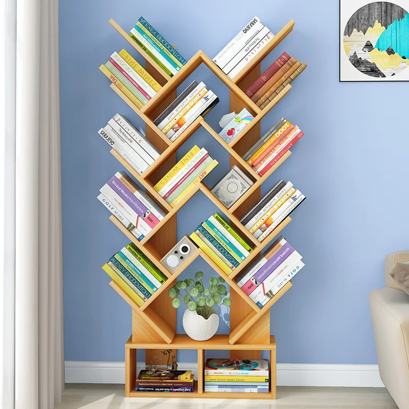 

Simple Bookcase Storage Shelf Simple Floor Small Bookshelf Storage Table Desktop for Student Desk Province Space