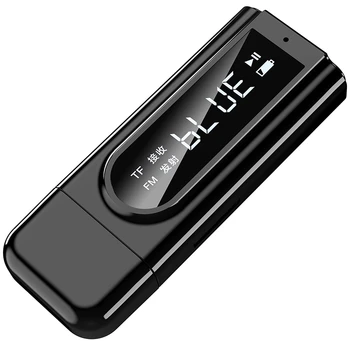 

Hot K9USB 5.0 Bluetooth Receiver AUX Bluetooth Adapter for PC TV Car Headphone 3.5mm Jack Transmitter TF Card(Black)