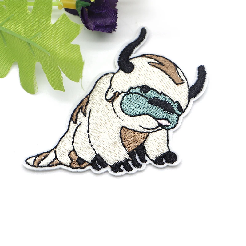 2 шт./лот Аватар последние Airbender патч Appa креативная вышивка для одежды Железный на