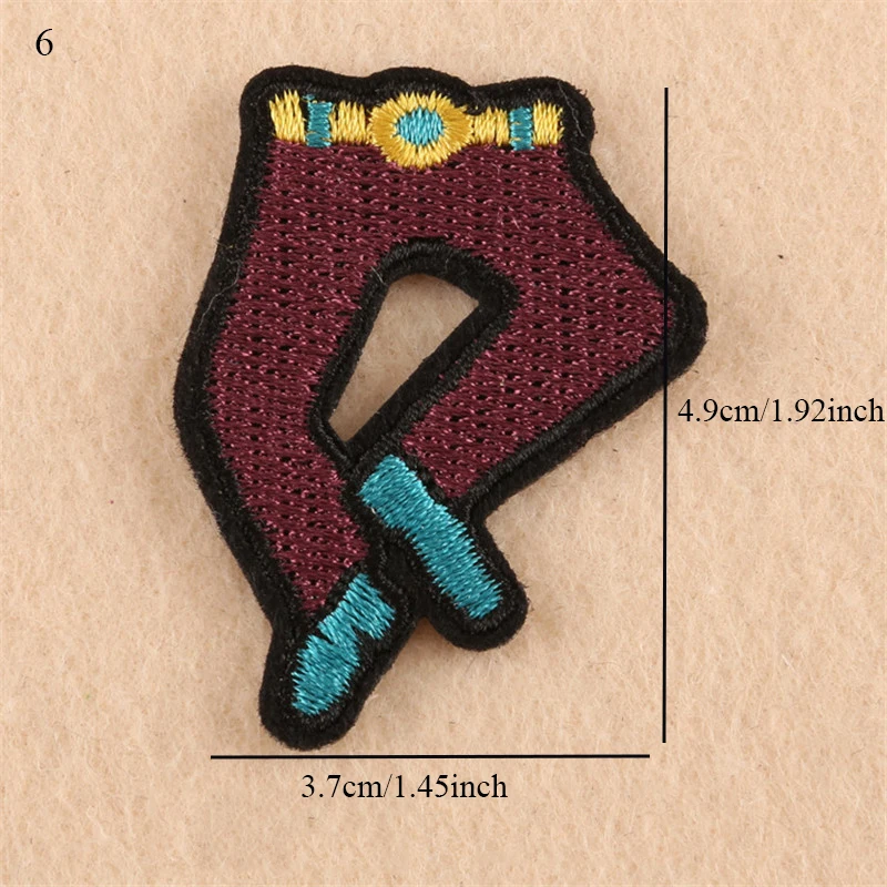 1 шт. бандаж вышивка ремонт сумка с патчем куртка джинсы мультфильм железо на заплатка для одежды небольшой клей стикер - Цвет: 6