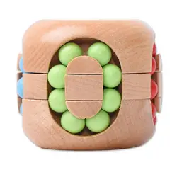 Hamburger Shaped IQ 3D Wooden Brain Teaser Puzzles Game for Adults Children