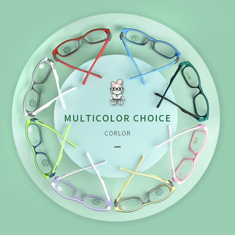 SECG Optical Children Glasses Frame eyeglasses frames eyeglass frames optical glasses TR90 Silicone Glasses Children Flexible Protective Kids Diopter Eyeglasses Rubber