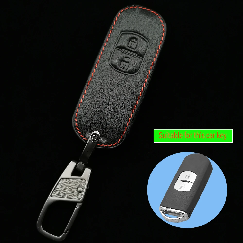 Auto Leder Schlüsseletui Für Mazda 2 3 5 6 8 CX3 CX4 CX5 CX7 CX9 M2 M3 M5 M6 GT 