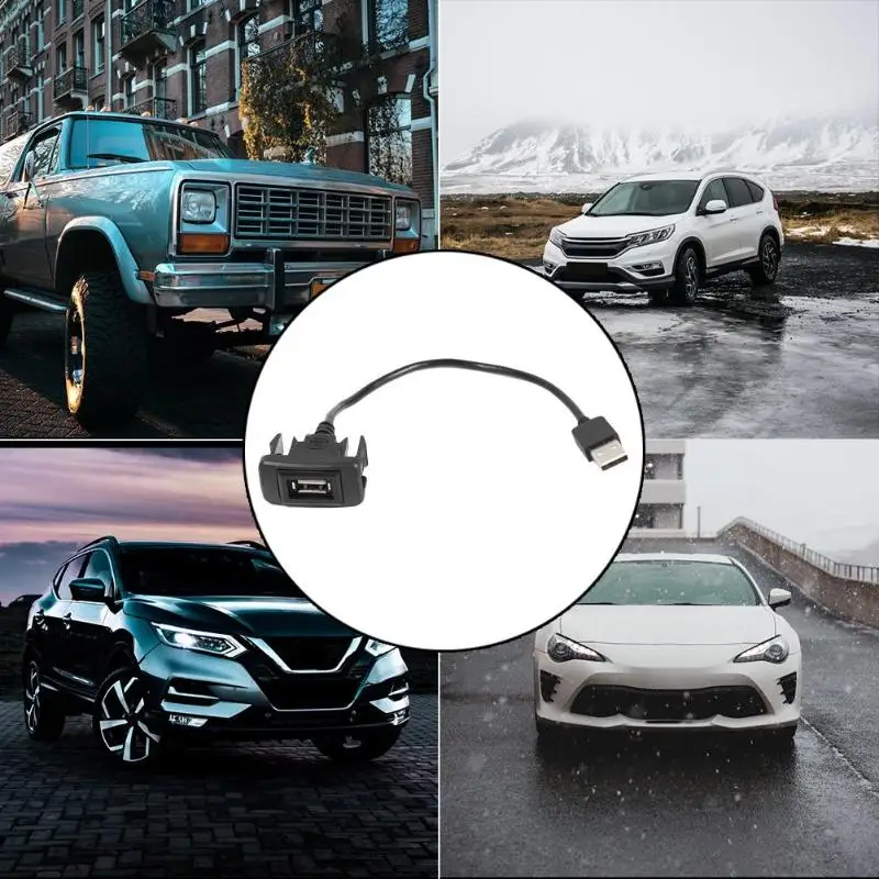 Автомобильный расширительный Кабель адаптер с usb портом для TOYOTA HILUX VIGO FORTUNER 2004 2012