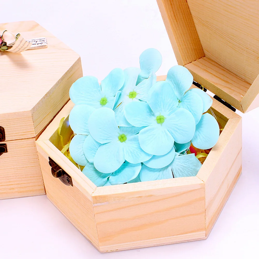 Home With Light Wooden Valentine's Day Hand Washing Christmas Handmade Flower Decoration Gift Box Hexagon Sunflowers Toilet Soap