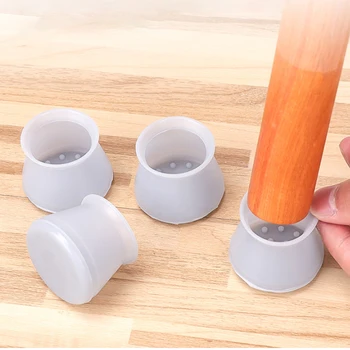 

Set Table Chair Leg Silicone Cap Pad Furniture Table Feet Cover Floor Protector Non-slip Table Chair Foot Protection