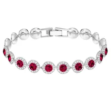 Мэнди браслет золотой розовый синий серебряные украшения со стразами