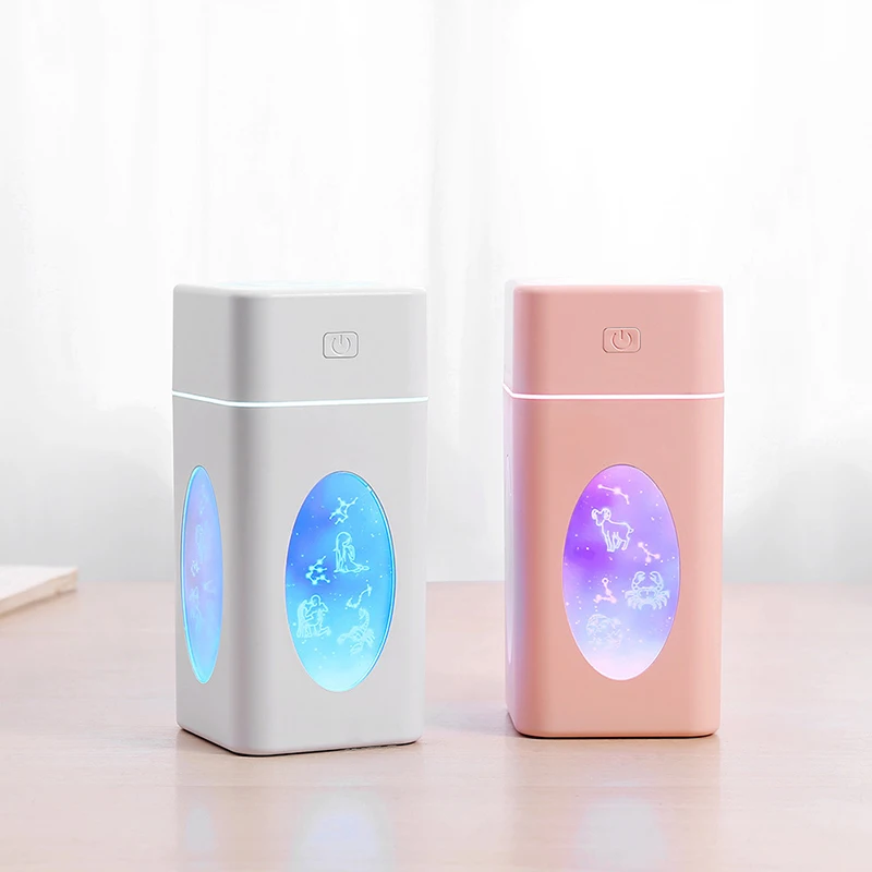 12 созвездий USB мини увлажнитель воздуха для офиса спальня Настольный автомобиль