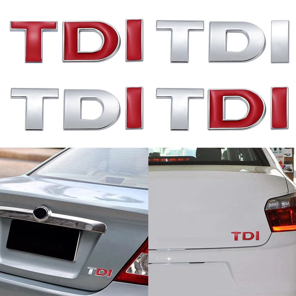 Бейдж TDI для стайлинга автомобиля наклейка с 3D алфавитом декоративные аксессуары