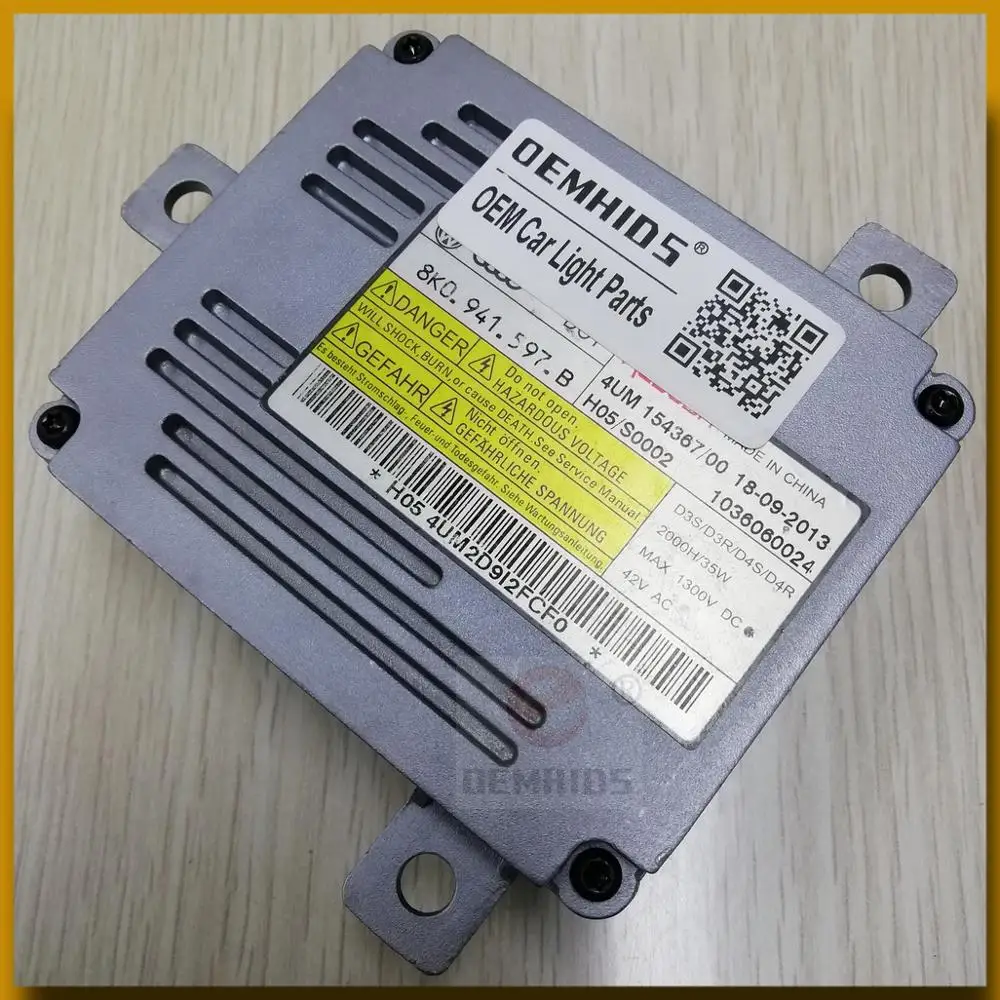 1 шт. OEMHIDS оригинальный б/у D3S D3R 4KC15436700 1036060014 для 2010 2013 A6 A4 A3 Q5 Q3 xenon балласт
