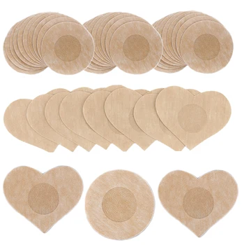 50pcs Women's Invisible Breast Lift Tape Overlays on Bra Nipple Stickers Chest Stickers Adhesivo Bra Nipple Covers Accessories 4