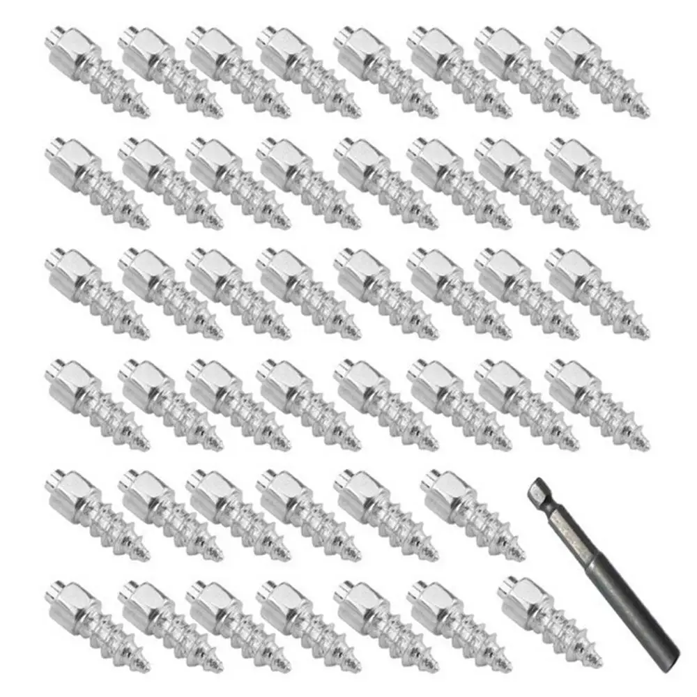 4*9mm Snow Screw Tire Studs Anti Skid Falling Spikes Wheel Tyres 100PCs For Car Motorcycle Bicycle For Car Winter Emergency