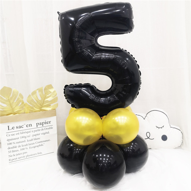 Number Balloon Happy Birthday Decoration Digital Balloons Wedding Foil Balloons Christmas Gift Decoration Balloons Party