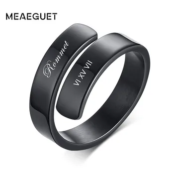 

Custom Double Name Ring For Women Wrap Hug Design Brands Personalized Initials Stainless Steel Jewelry Mothers Day Gifts For Mom