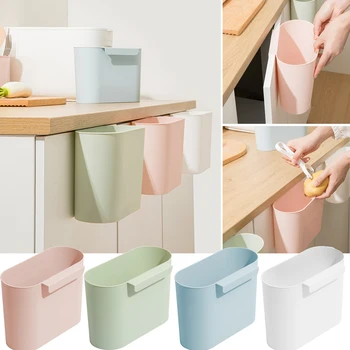 

AA Kitchen Hanging Trash Can Small Waste Bin Trash Bins for Kitchen Bedroom Bathroom