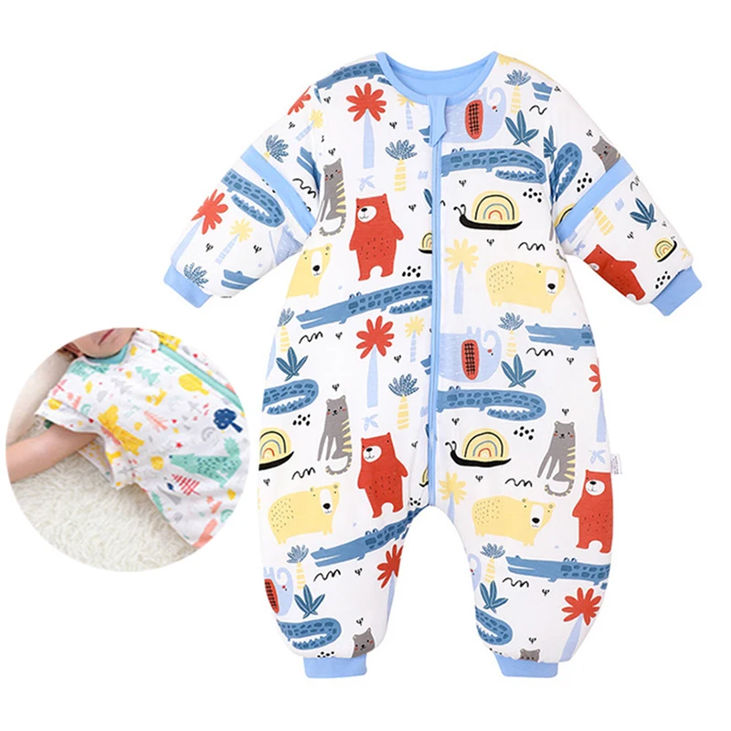 Baby Blanket Sleepers Cotton Soft Sleepwear Sleep and Play Newborn Babies Sleepwear Infant Long Sleeve