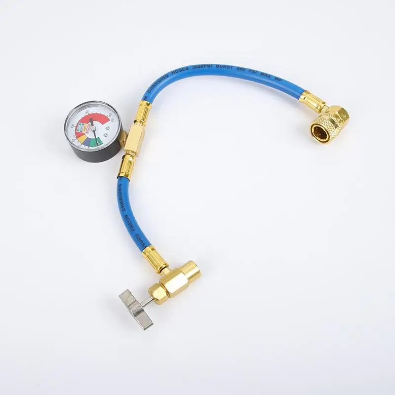 

R134A Car Air Conditioning Refrigerant Recharge Measuring Hose Gas Gauge Automotive supplies
