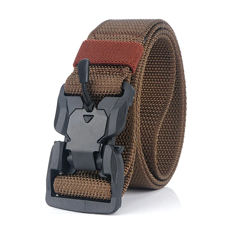 E Поясной ремень быстрый выпуск открытый регулируемый эластичный нейлон(магнитный тактический) Ремни Пояс аксессуары - Цвет: E