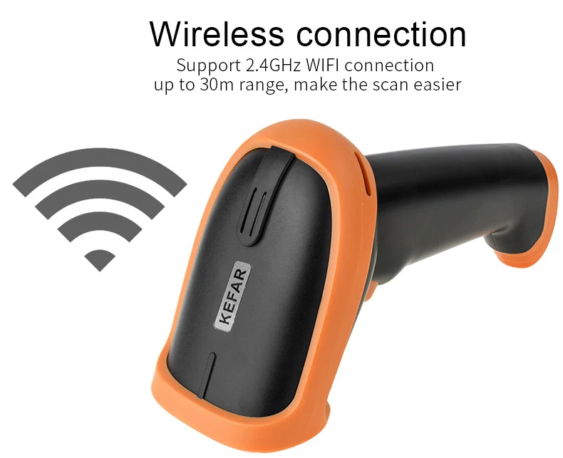 Automático sem Fio Scanner de Código de Barras Leitor de Código de Barras Kefar Usb Suporte Supermercado Pos Terminal Loja Varejo 2d qr Pdf417 2.4g - Imagem 5