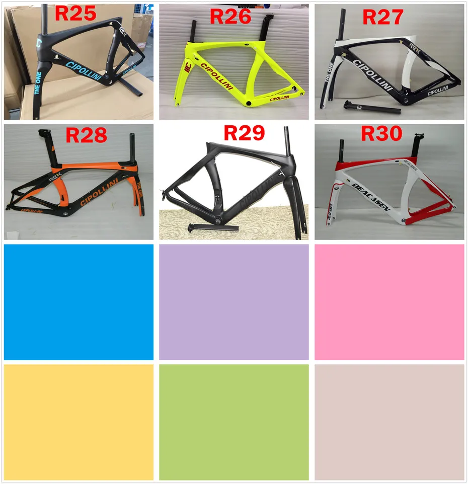 Sale Ciponilli Carbon Road Bike Frame RB1K Carbon Road Bicycle Cycling Frame Ciponilli RB1K The One Racing carbon Road Frameset 5