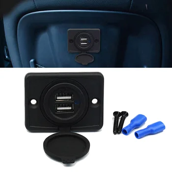

3.1A Car charger Dual Port For Motorcycle Camper Anti-impact Accessories