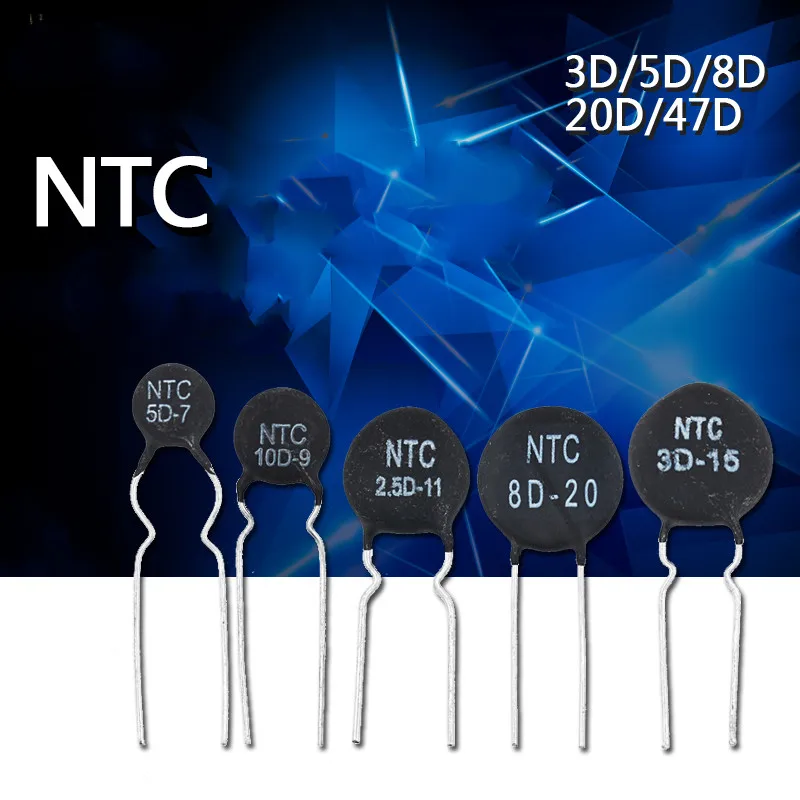 

10pcs Thermal Resistor NTC 5D-11 10D-9 10D-11 47D-15 10D-20 10D-13 8D-11 10D-15 5D-15 10D-7 2.5D-11 3D-15 5D-7