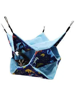 

Hammock For Hamster Ferret Animals Small Cotton Sleep Nest House Hanging Pet Hammock Comfortable Pet Bed Shelf Bed