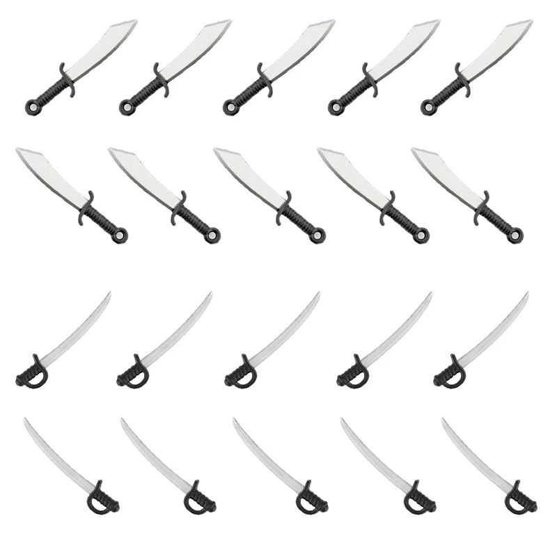 WW2 Militry Building Blocks Bricks Commanding Sword Broadsword Solider Figures Accessories