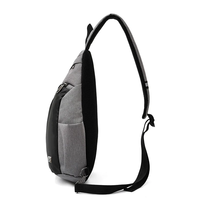 New Male Shoulder Bags USB Charging Crossbody Bags Men Anti Theft Chest Bag School Summer Short Trip Messengers Bag