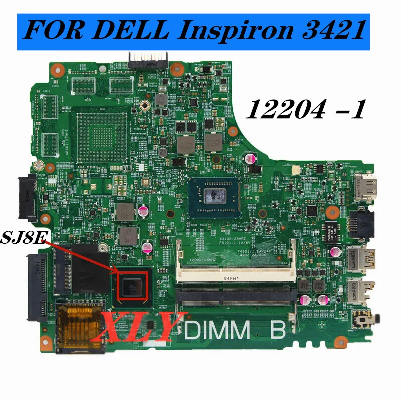 

Материнская плата для ноутбука Dell Inspiron 2421 3421 5421 12204 -1 PWB:5J8Y4 ,CPU I3 I5 I7 3-го поколения CPU DDR3