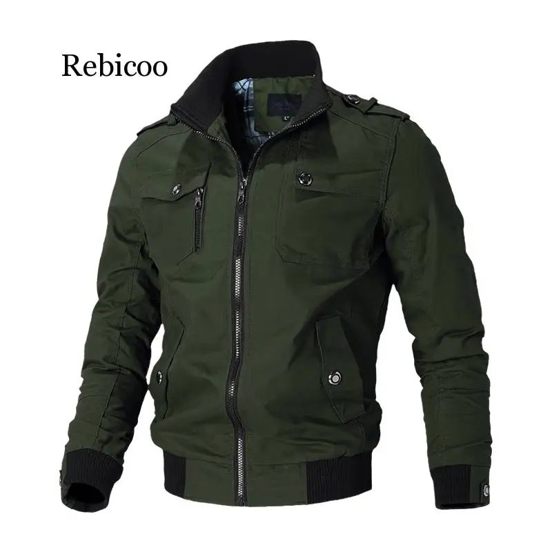 Повседневная мужская куртка с бесплатным подарком армейские военные куртки