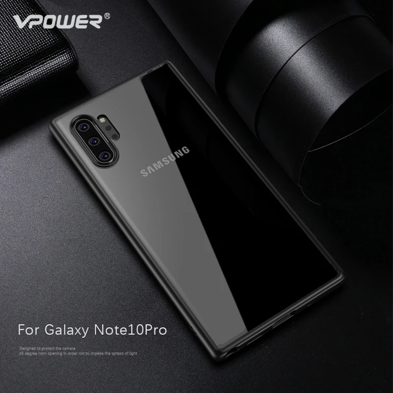 Чехол для Samsung Galaxy Note 10 чехол Note10 Plus ультратонкий прозрачный пластиковый +