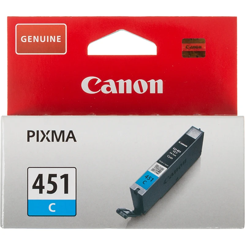Картридж струйный Canon CLI-451C 6524B001 голубой(332стр.)(7мл) для Canon Pixma iP7240/MG6340/MG54