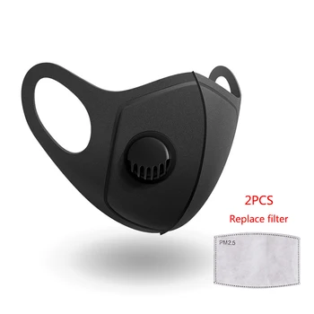 

Coslony Unisex Sponge Dustproof PM2.5 Pollution Half Face Mouth Mask With Breath Wide Straps Washable Reusable Muffle Respirator