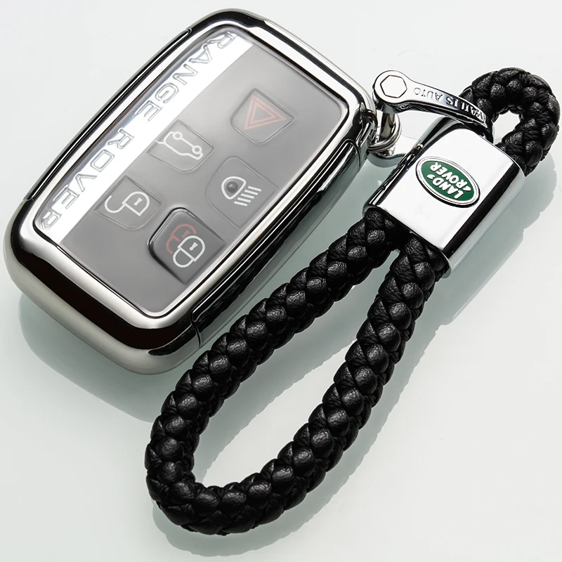 Чехол для ключей для Land Rover A9 Range Rover Sports Evoque FreelanderCar, защитный чехол для пульта дистанционного управления, Чехол-держатель, умный хромированный чехол из ТПУ