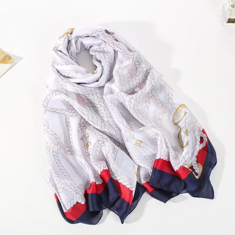 AL7831 navy blue Элегантный хиджаб, шарфы, шелковый шарф, женские длинные головные платки, зимние брендовые роскошные шарфы, женские дизайнерские, для женщин, высокое качество, женский подарок - Цвет: AL7831 navy blue