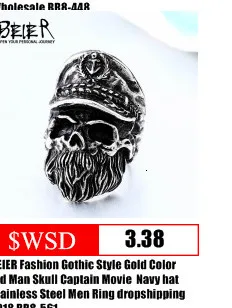 Байер Винтаж индийский Ягуар воин череп кольцо для мужчин нержавеющая сталь уникальный череп Анель панк рок ювелирные изделия BR8-695