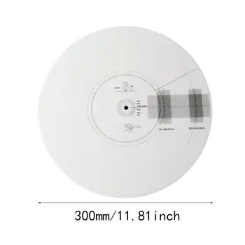 

Nonslip LP Vinyl Record Pickup Angle Calibration Plate Distance Gauge Protractor Adjustment Ruler Tool Turntable Accessories