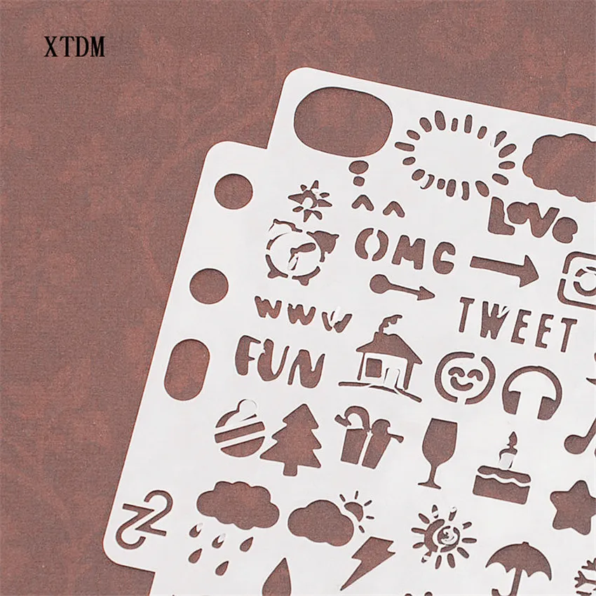 Иконы формы щит Сделай Сам торт Скрапбукинг трафареты полые украшения Печать