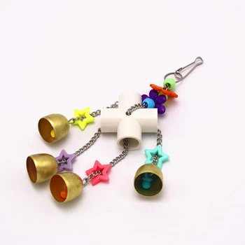 

Parrot Toys Wood Birds Standing Chewing Rack Toys Bead Ball Parrot Toy Bird Toys Accessories Supplies