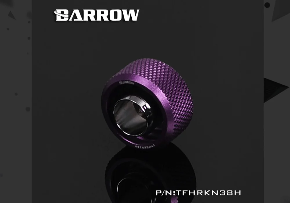 Barrow TFHRKN38H, 3/8"ID*5/8"OD 10x16mm Soft Tube Fittings, G1/4" Fittings For Soft Tubes  
