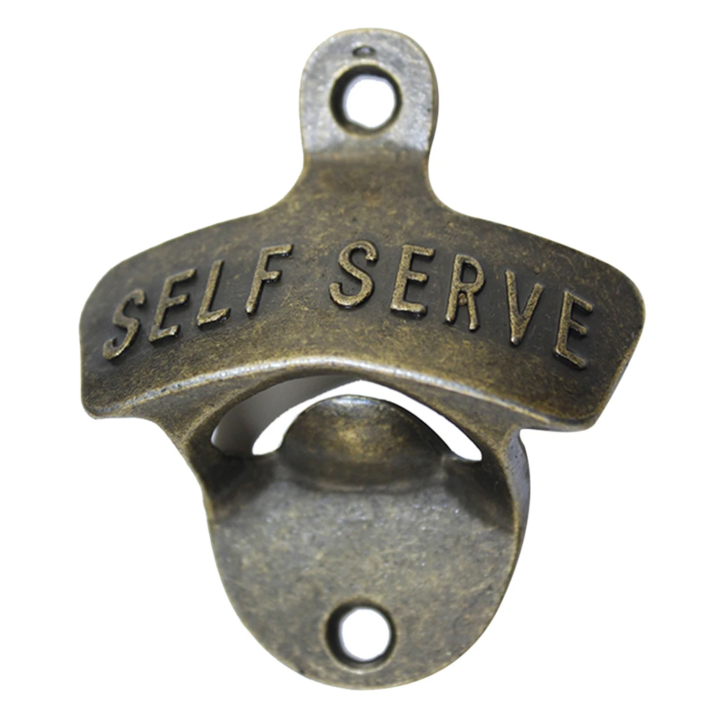 Mini Retro Wall Mounted Beer Wine Bottle Opener Bar Quick Cola Glass Cap Opener