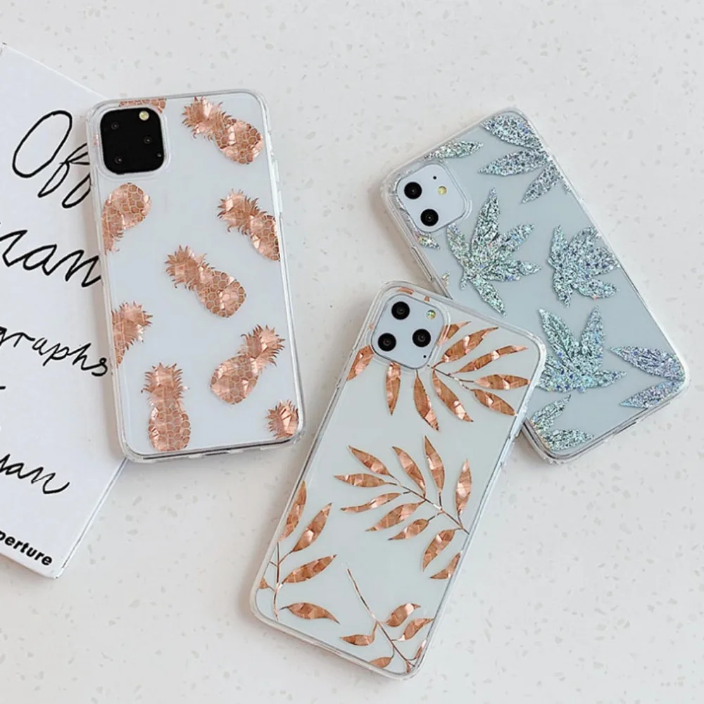 电镀叶子枫叶iphone 2