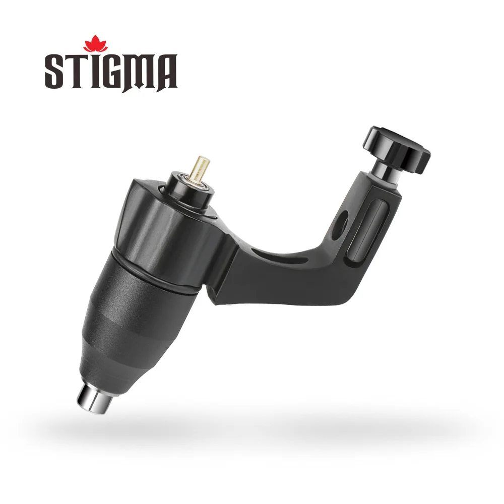 black Регулируемый ход прямой привод RCA шнур клеймо роторная Татуировка пистолет профессиональная татуировка halo пистолет боди-арт микроблейдинг машина - Цвет: black