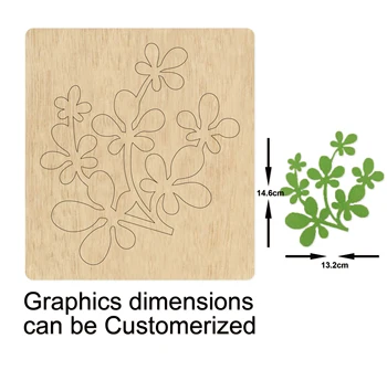 

vine leaf cutting dies 2020 new die cut &wooden dies with black pad Suitable for common die cutting machines