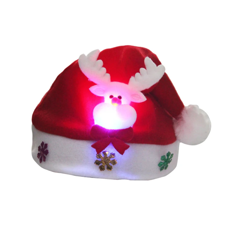 Рождественские головные уборы, светящиеся вечерние украшения, украшение на Рождество, Год, рождественские вечерние головные уборы, праздничные украшения, сделай сам - Цвет: Deer